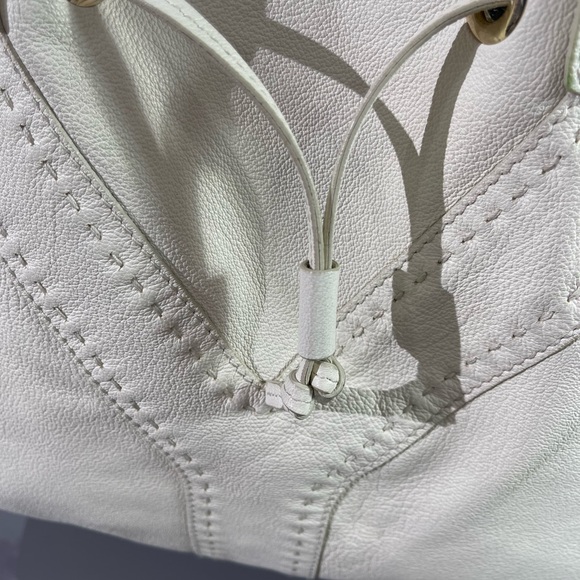 Yves Saint Laurent Vintage Pebbled Drawstring Leather Rive Gauche Handbag- Tote - Picture 4 of 9